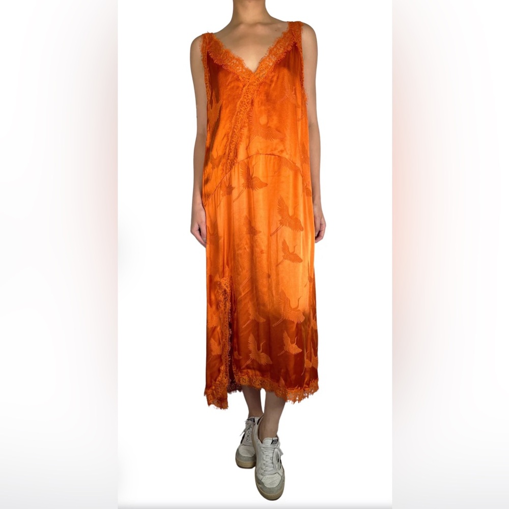 Rapsodia silk orange dress